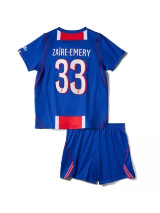 Otroški Nogometni dresi kompleti Paris Saint-Germain PSG Warren Zaire-Emery #33 Domači 2026-27
