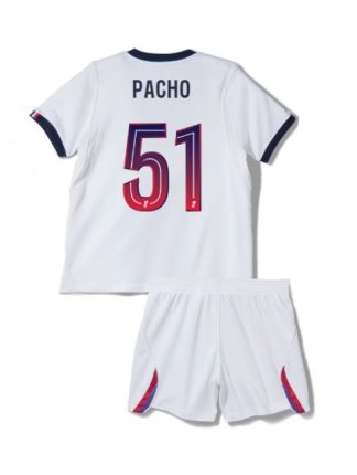 Otroški Nogometni dresi kompleti Paris Saint-Germain PSG Willian Pacho #51 Gostujoči 2026-27