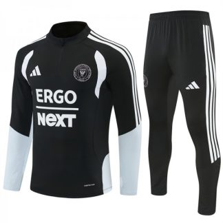 Inter Miami CF 2026/27 Otroški Nogometni dresi Za Trening 1/4 Zip Črna Dolgi Rokav