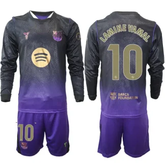 Moški dresi kompleti z dugi rokavi FC Barcelona 2026-27 Lamine Yamal #10 Gostujoči