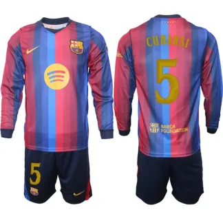 Moški dresi kompleti z dugi rokavi FC Barcelona 2026-27 Pau Cubarsi #5 Domači