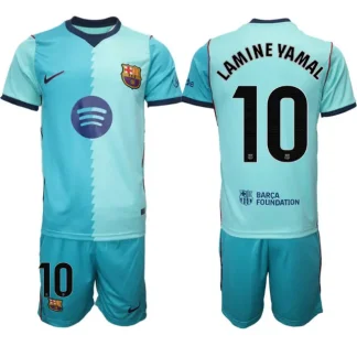 Moški Nogometni dresi kompleti Lamine Yamal #10 Barcelona Tretji 2026-27