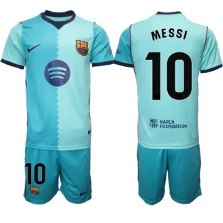 Moški Nogometni dresi kompleti Lionel Messi #10 Barcelona Tretji 2026-27