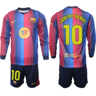 Moški Nogometni dresi kompleti z dolgimi rokavi FC Barcelona 2026-27 Lamine Yamal #10 Domači