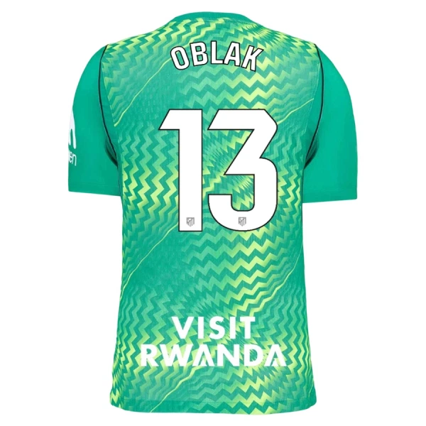 Moški Vratarski dres Zelena Atletico Madrid 2026-27 Kratek Rokav Jan Oblak #13