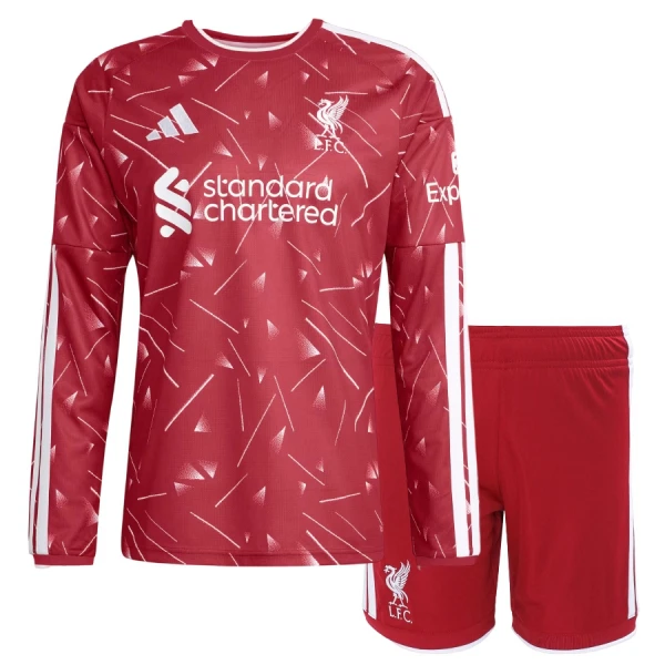 Otroški dresi Liverpool Domači 2026/27 rdeča Dolgi Rokav + Kratke hlače