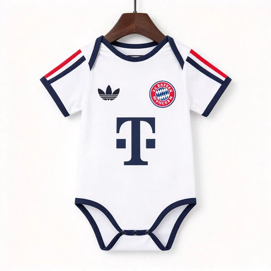 Otroški nogometni bodi Bayern Munich Gostujoči 2026-2027 belo