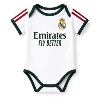 Otroški nogometni bodi Real Madrid Domači 2026-2027 belo