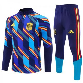 Otroški Španija Nogometni dresi Za Trening 2026/27 1/4 Zip Modra