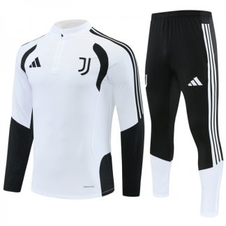 Otroški Trening dresi kompleti Juventus 2026/27 1/4 Zip Bela dugi rokavi