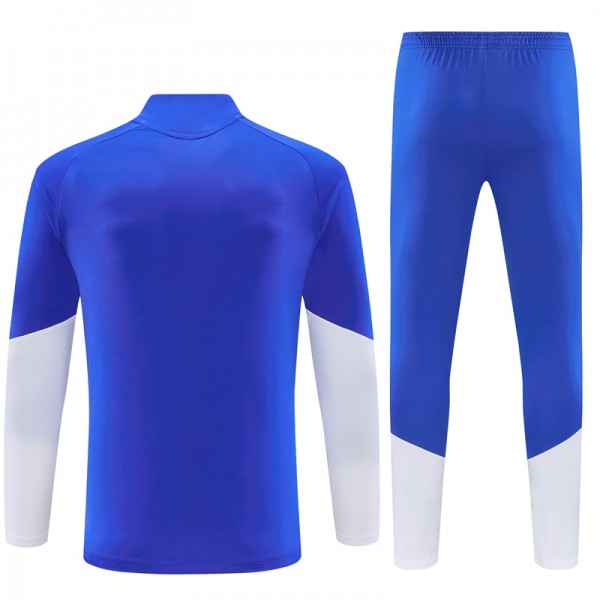Otroški Trening dresi kompleti Juventus 2026/27 1/4 Zip modra dugi rokavi
