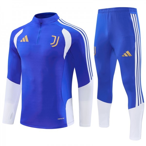 Otroški Trening dresi kompleti Juventus 2026/27 1/4 Zip modra dugi rokavi