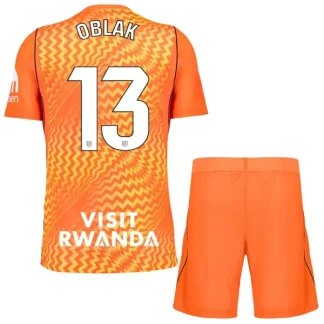 Otroški Vratarski dres kompleti Atletico Madrid 2026-27 Oranžna Jan Oblak 13